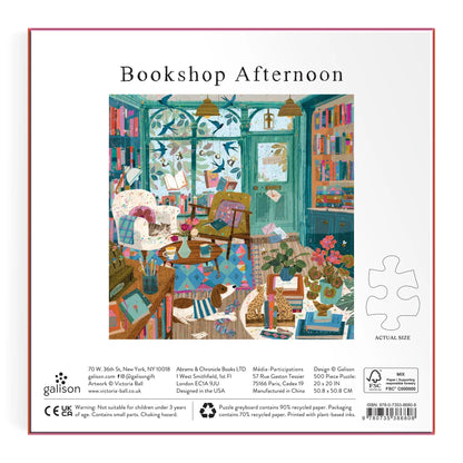 Bookshop Afterrnoon 500 Piece Foil Jigsaw Puzzle