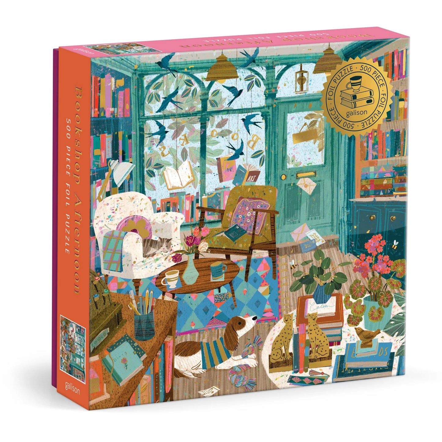 Bookshop Afterrnoon 500 Piece Foil Jigsaw Puzzle