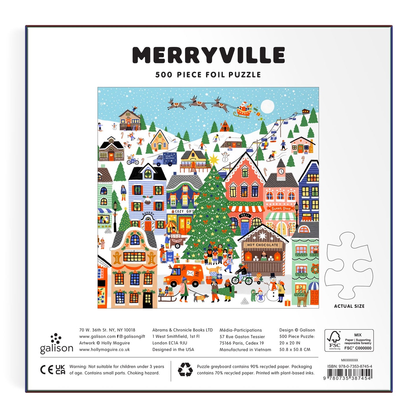 Merryville 500 Piece Foil Jigsaw Puzzle