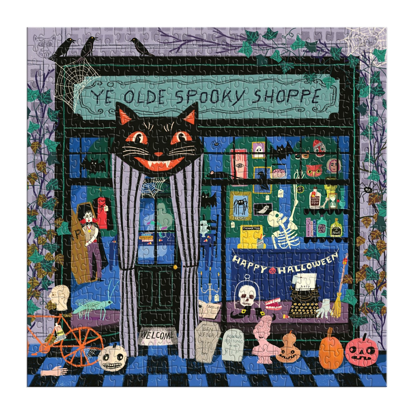 Ye Olde Spooky Shoppe 500 Piece Jigsaw Puzzle