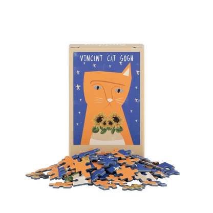 Vincent Cat Gogh 99 Piece Mini Jigsaw Puzzle