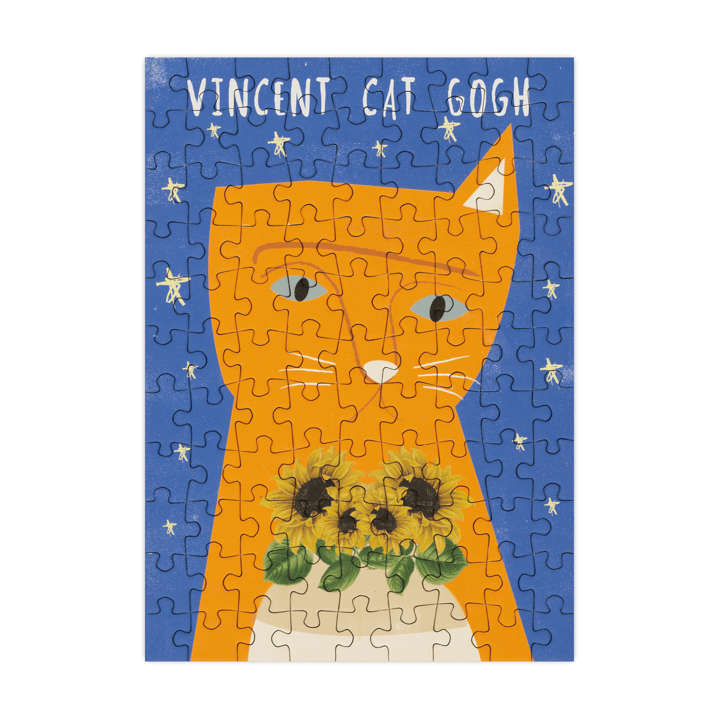 Vincent Cat Gogh 99 Piece Mini Jigsaw Puzzle