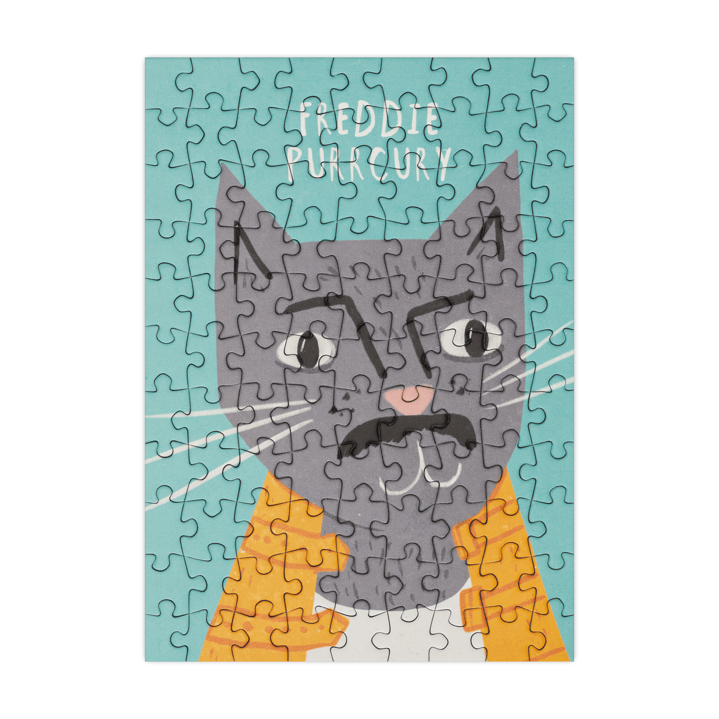 Freddie Purrcury 99 Piece Mini Jigsaw Puzzle