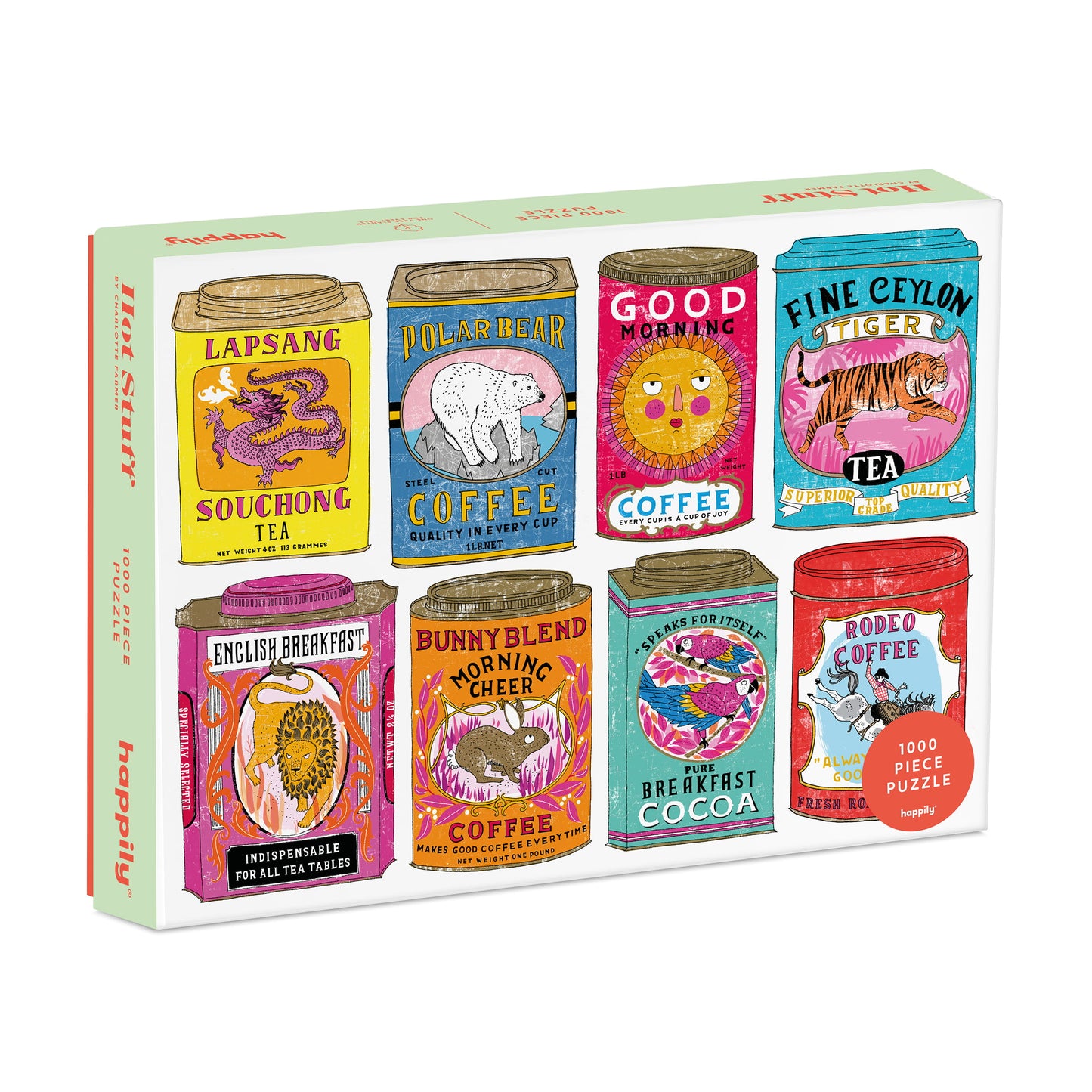 Vintage Tea and Coffe Tins 1000 Piece Jigsaw Puzzle