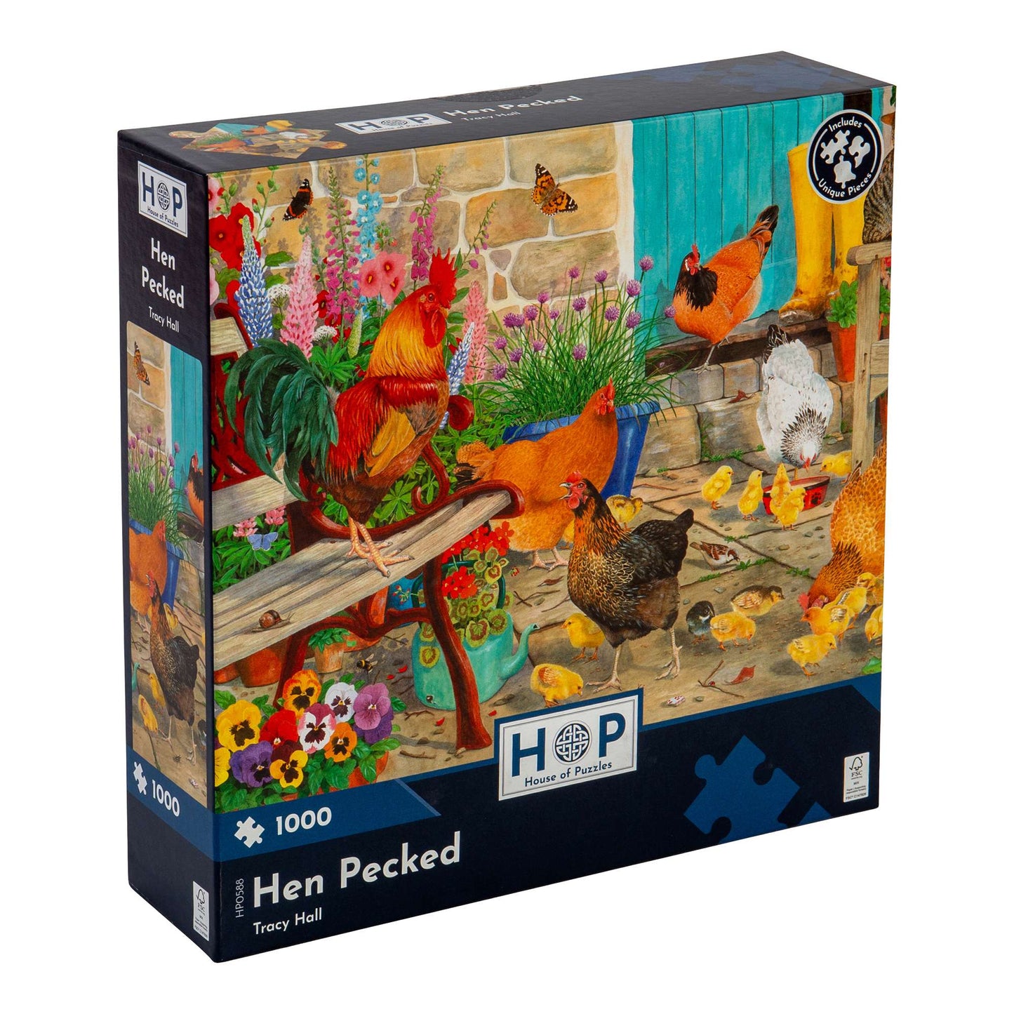 Hen Pecked 1000 Piece Jigsaw Puzzle