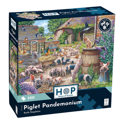 Piglet Pandemonium 500 Piece Jigsaw Puzzle