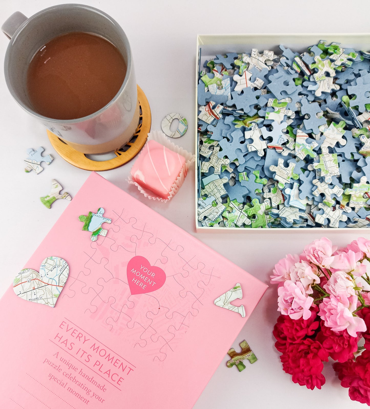 I Love You - Hometown US Map Puzzle (Satellite & Topographic)