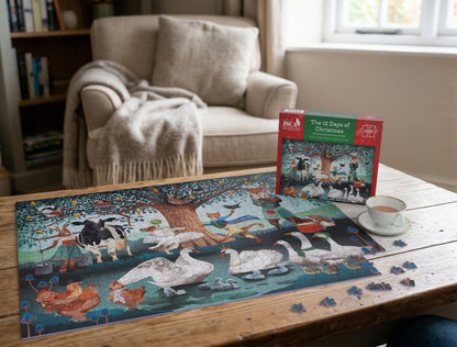 The 12 Days of Christmas 1000 or 500 Piece Jigsaw Puzzle