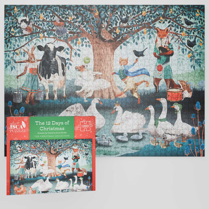 The 12 Days of Christmas 1000 or 500 Piece Jigsaw Puzzle