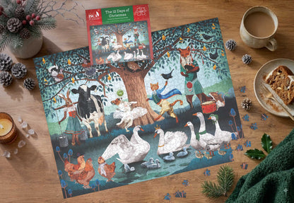 The 12 Days of Christmas 1000 Piece Jigsaw Puzzle