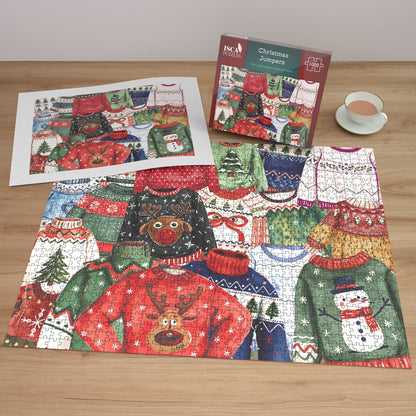 The Christmas Puzzler's Pair 2 x 1000 Piece Jigsaw Puzzle Bundle