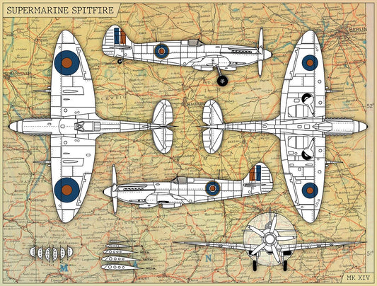PRE-ORDER Imperial War Museums Spitfire 90th Anniversary 1000 Piece Jigsaw Puzzle