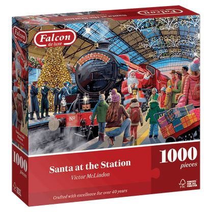 Falcon de Luxe Santa at the Station 1000 Piece Jigsaw Puzzle