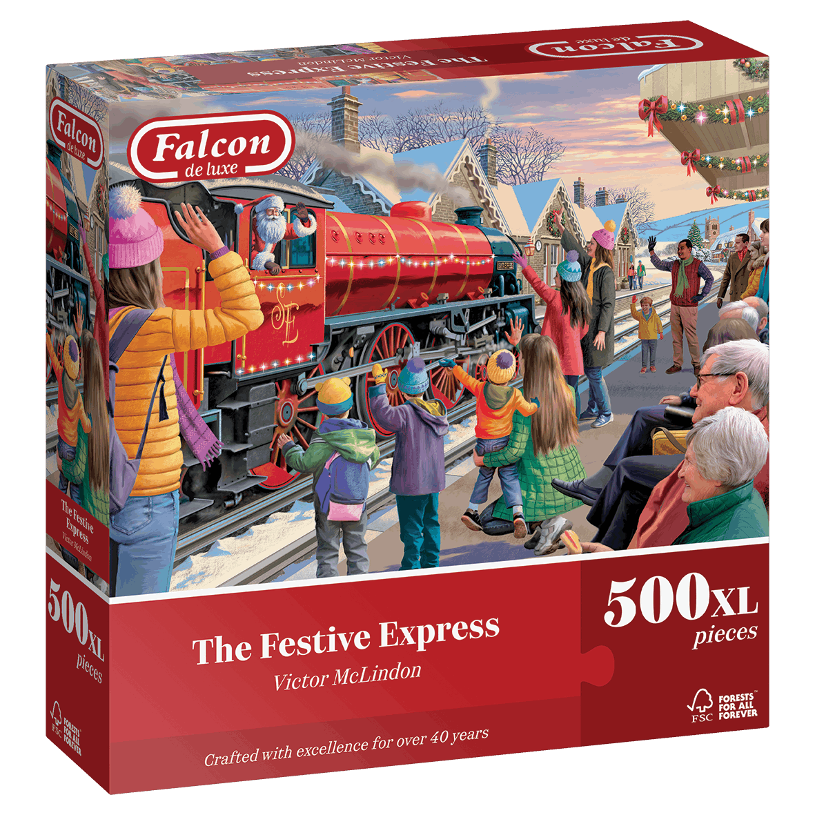 Falcon de Luxe The Festive Express 500XL Piece Jigsaw Puzzle