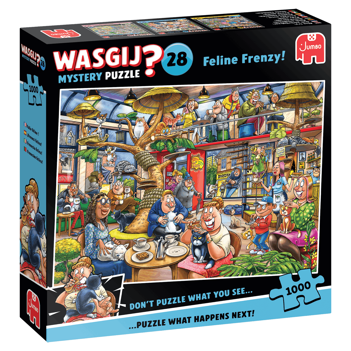 Wasgij Mystery 28 Feline Frenzy 1000 Piece Jigsaw Puzzle