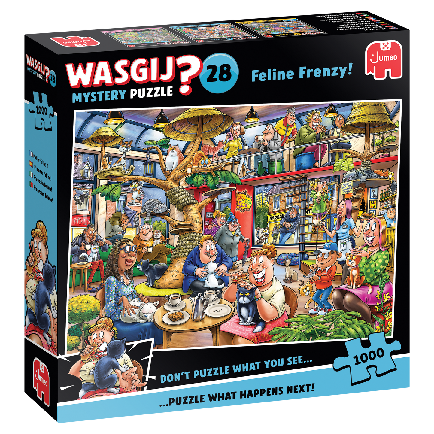 Wasgij Mystery 28 Feline Frenzy 1000 Piece Jigsaw Puzzle