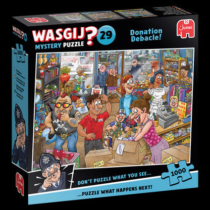 PRE-ORDER Wasgij Mystery 29 Donation Debacle 1000 Piece Jigsaw Puzzle