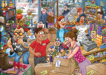 PRE-ORDER Wasgij Mystery 29 Donation Debacle 1000 Piece Jigsaw Puzzle
