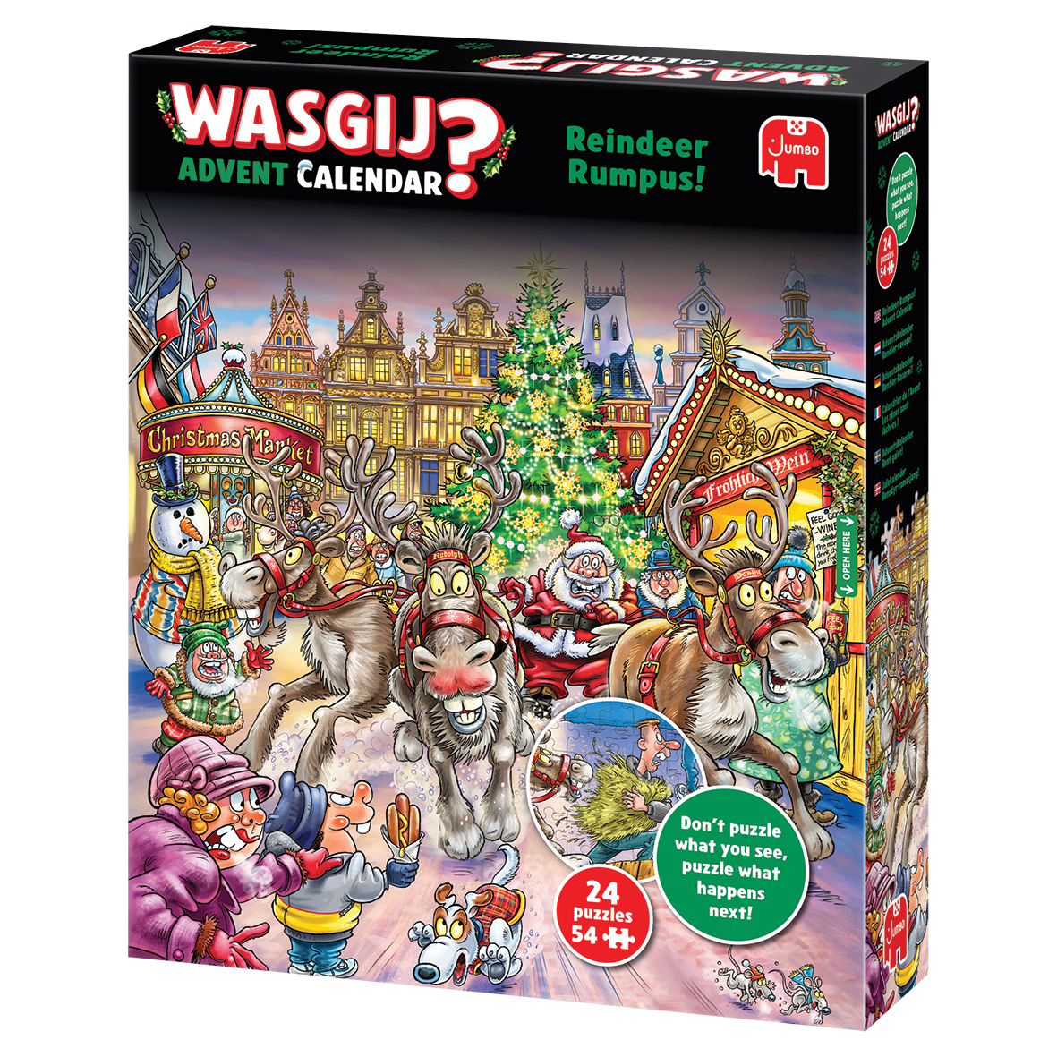 PRE-ORDER Wasgij Advent Calendar 2025 Reindeer Rumpus!