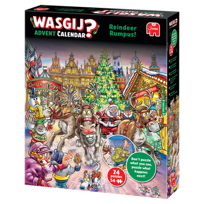 PRE-ORDER Wasgij Advent Calendar 2025 Reindeer Rumpus!