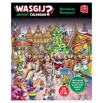 PRE-ORDER Wasgij Advent Calendar 2025 Reindeer Rumpus!