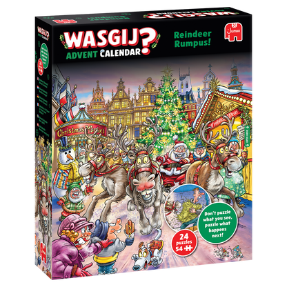 PRE-ORDER Wasgij Advent Calendar 2025 Reindeer Rumpus!