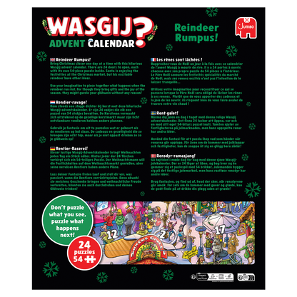 PRE-ORDER Wasgij Advent Calendar 2025 Reindeer Rumpus!