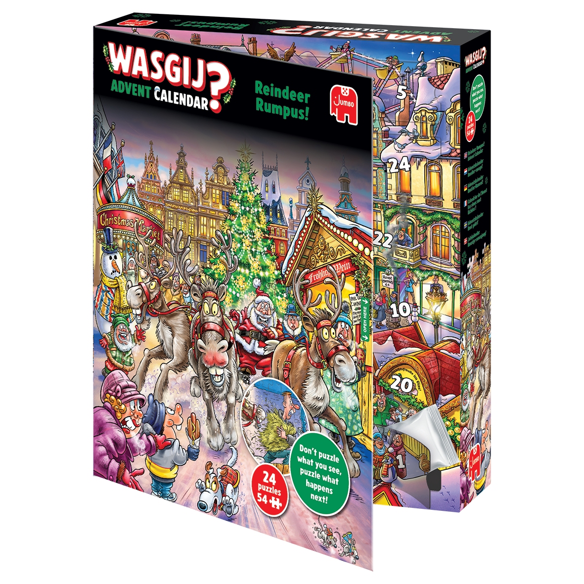 PRE-ORDER Wasgij Advent Calendar 2025 Reindeer Rumpus!