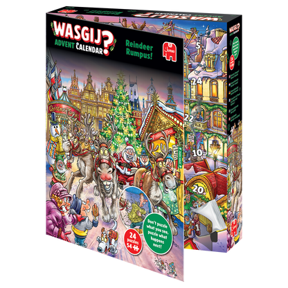 PRE-ORDER Wasgij Advent Calendar 2025 Reindeer Rumpus!