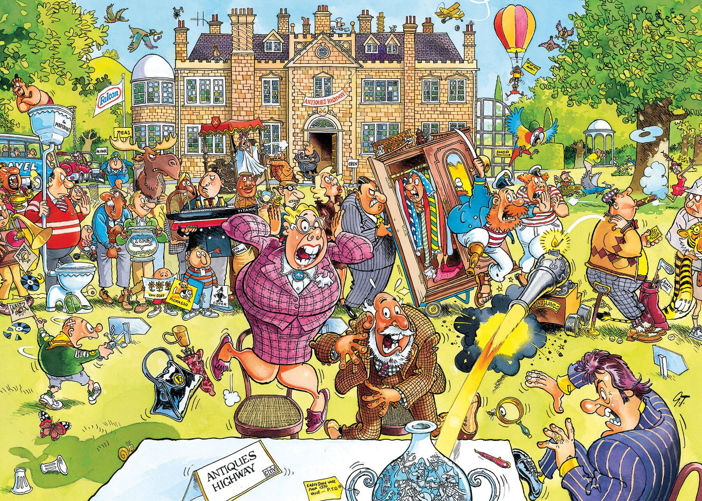 Wasgij Retro Original 10 Antique Hunt 1000 Piece Jigsaw Puzzle