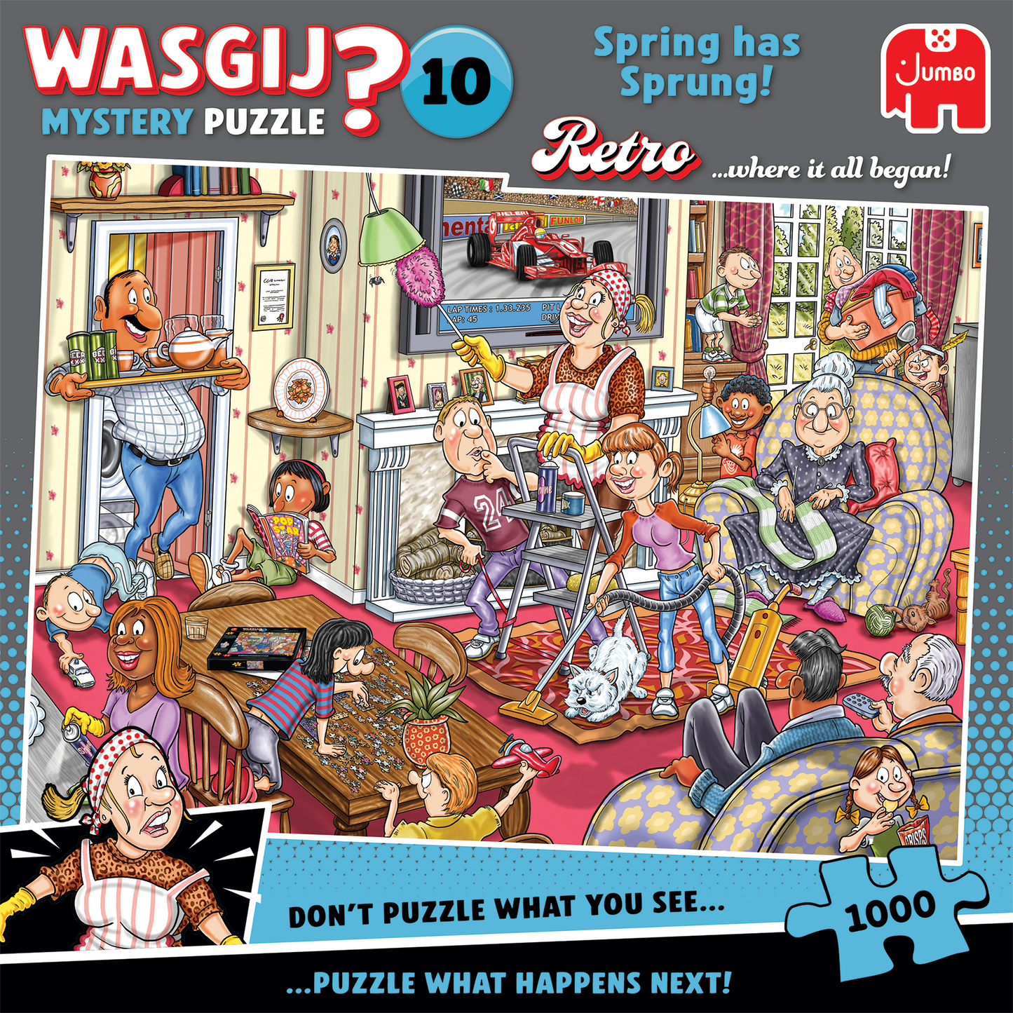 PRE-ORDER Wasgij Retro Mystery 10 Spring Has Sprung 1000 Piece Jigsaw Puzzle