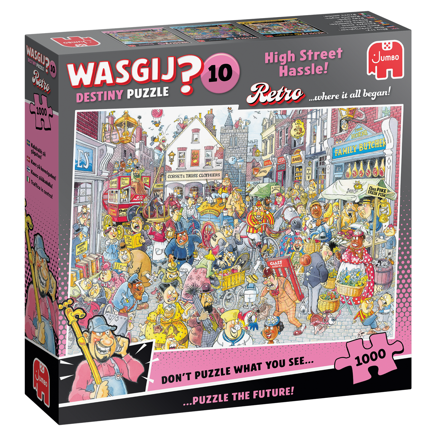 PRE-ORDER Wasgij Retro Destiny 10 High Street Hassle 1000 Piece Jigsaw Puzzle