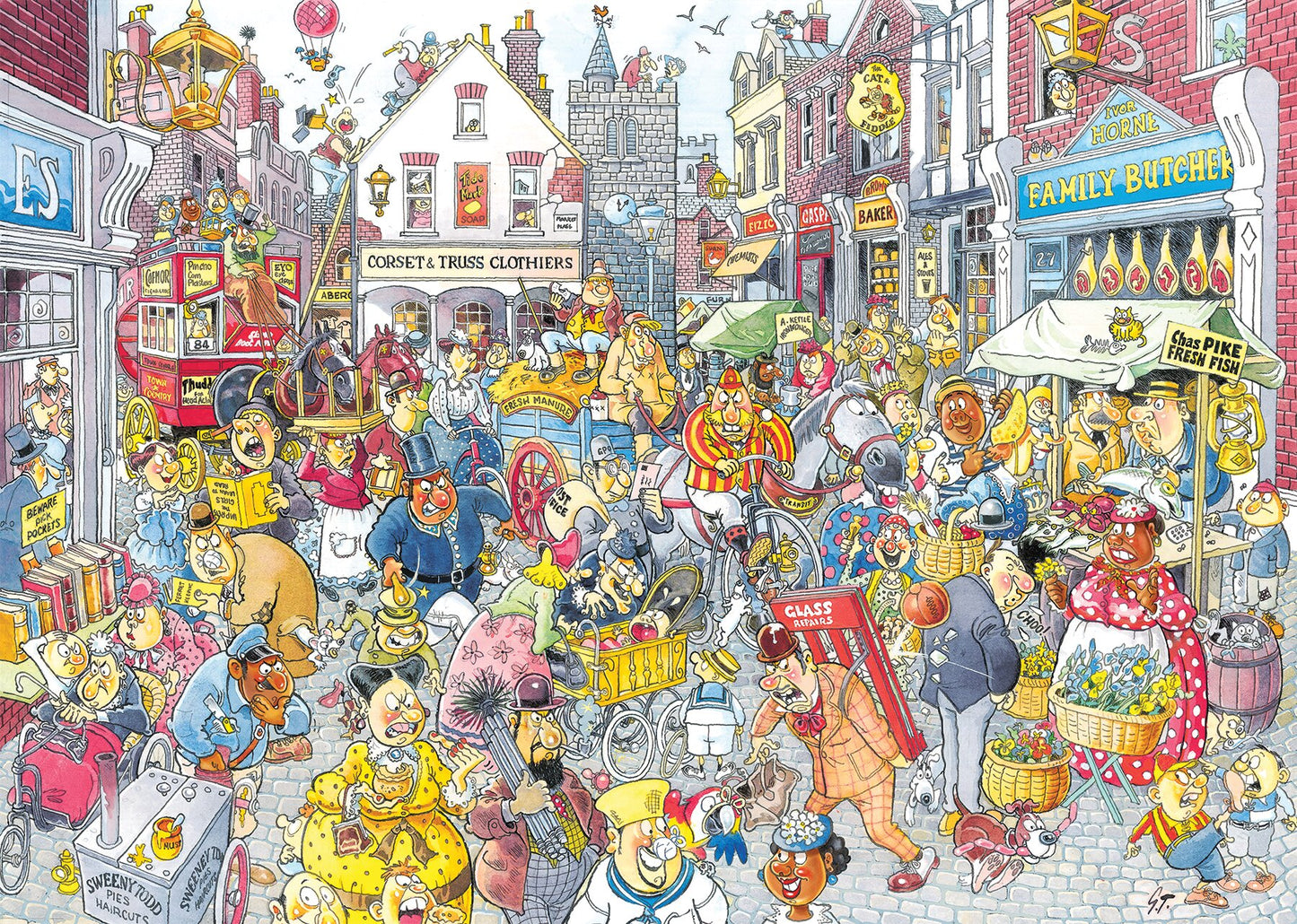 Wasgij Retro Destiny 10 High Street Hassle 1000 Piece Jigsaw Puzzle