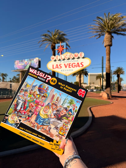 PRE-ORDER Wasgij Original 48 What Happens in Vegas 1000 Piece Jigsaw Puzzle