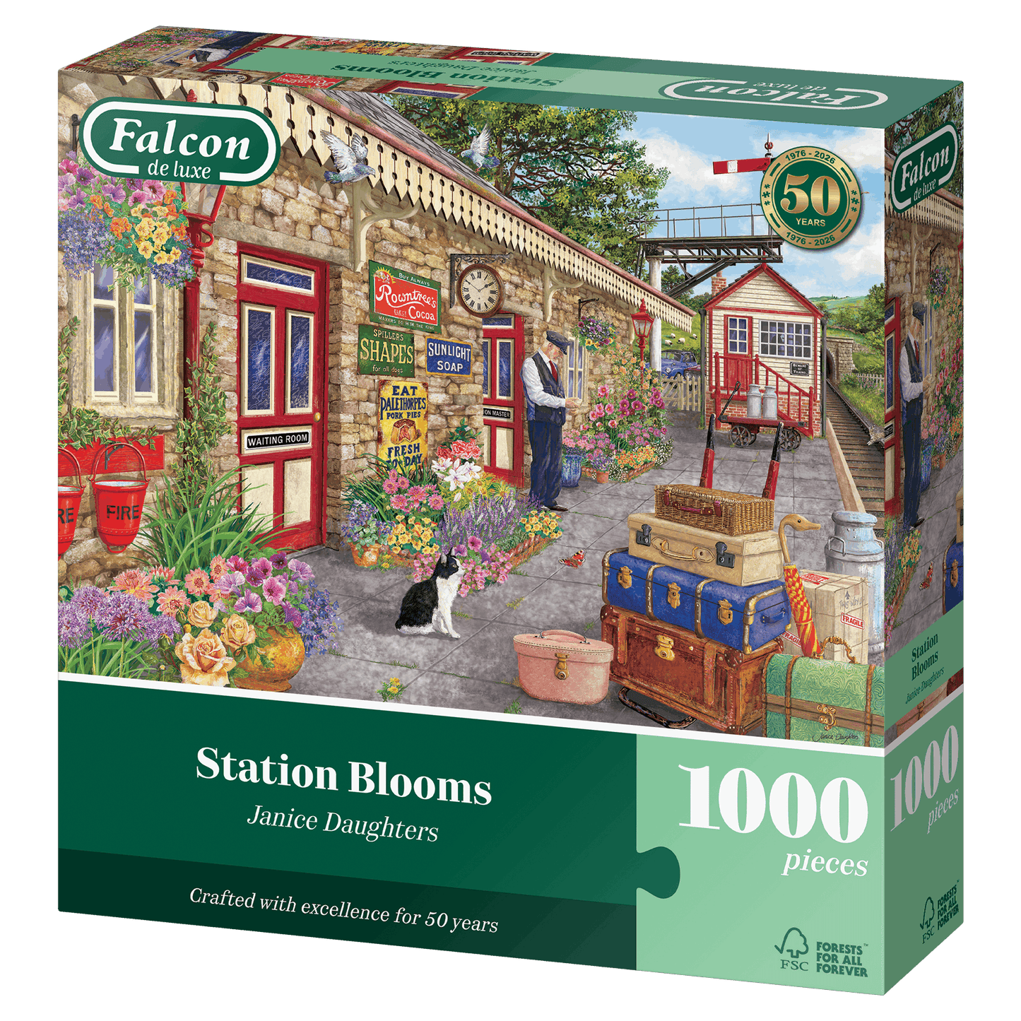Falcon de luxe Station Blooms 1000 Piece jigsaw Puzzle