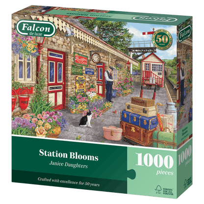 Falcon de luxe Station Blooms 1000 Piece jigsaw Puzzle