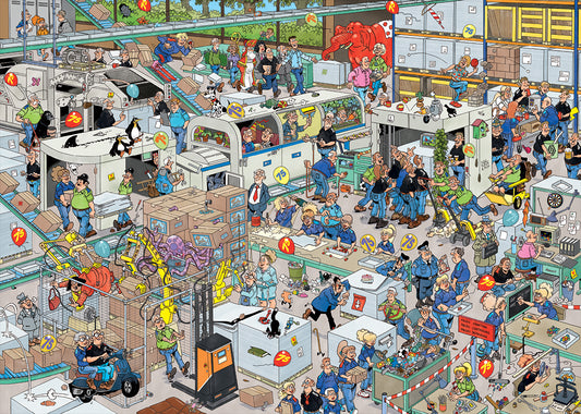 PRE-ORDER Jan van Haasteren - Puzzle Works 1000 Piece Jigsaw Puzzle