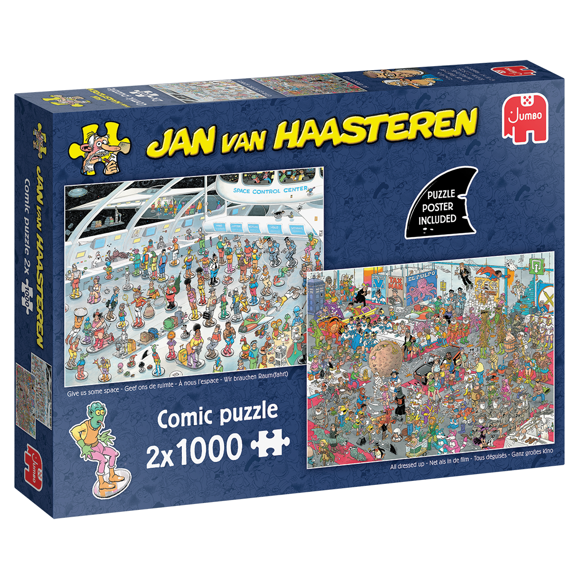 Jan van Haasteren Give us Some Space & All Dressed Up 2 x 1000 Piece Jigsaw Puzzle Set