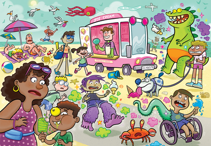 Wasgij Junior 1 Iced Screams 240 Piece Jigsaw Puzzle