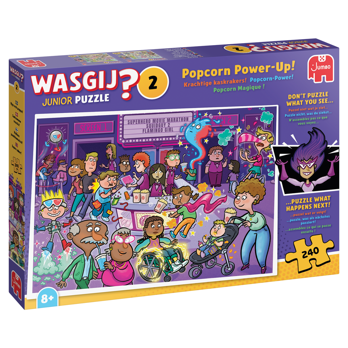 Wasgij Junior 2 Popcorn Power-Up's 240 Piece Jigsaw Puzzle