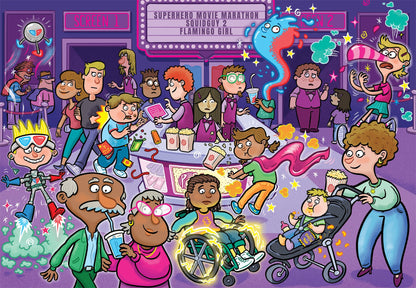 Wasgij Junior 2 Popcorn Power-Up's 240 Piece Jigsaw Puzzle