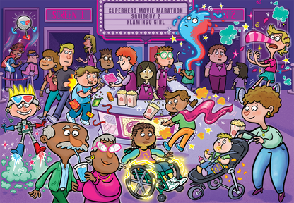 Wasgij Junior 2 Popcorn Power-Up's 240 Piece Jigsaw Puzzle