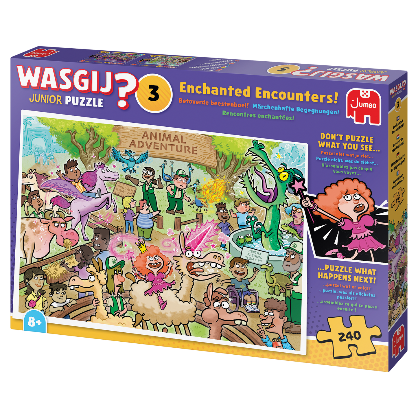 PRE-ORDER Wasgij Junior 3 Enchanted Encounters 240 Piece Jigsaw Puzzle