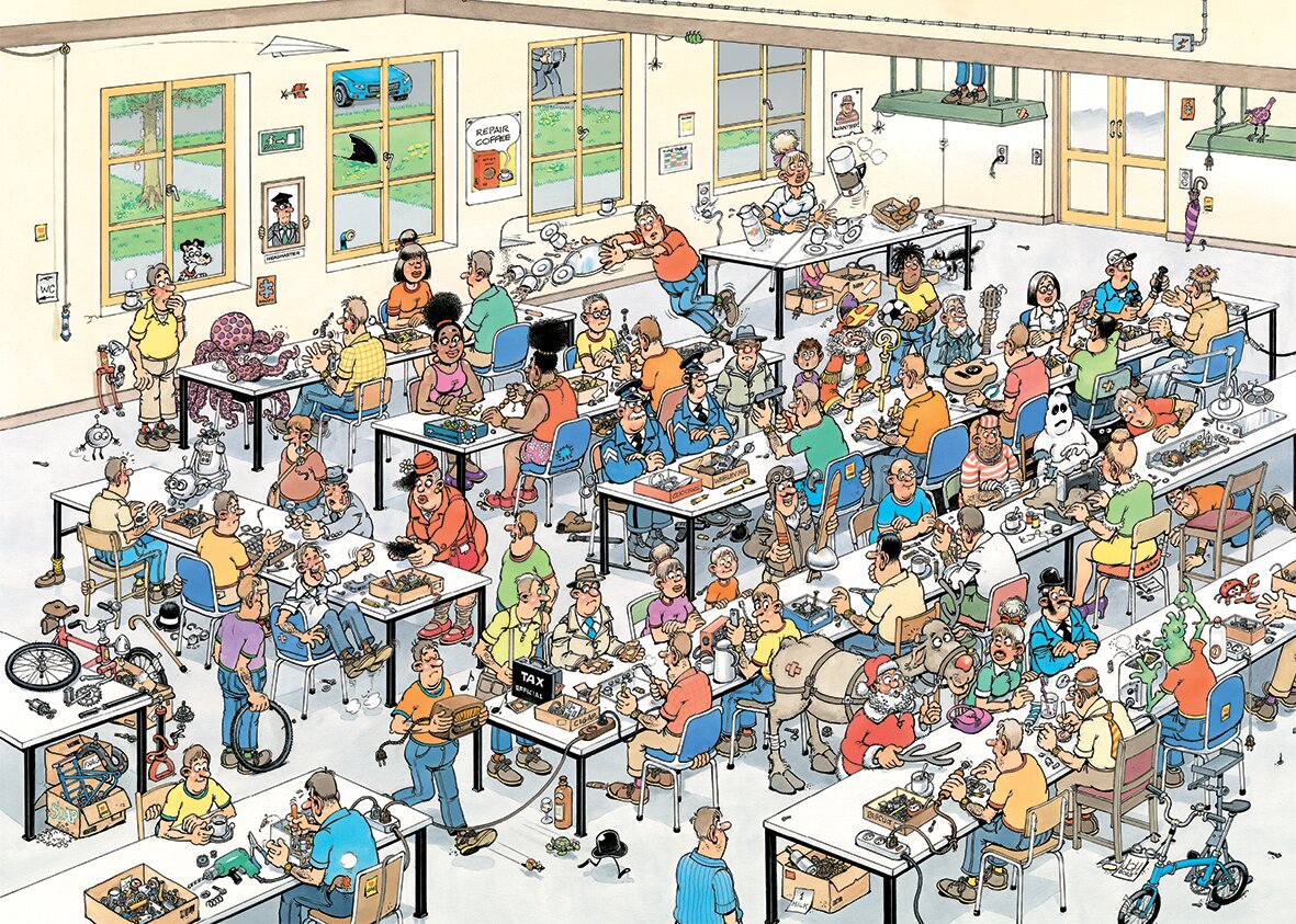 Jan van Haasteren Can We Fix It 1000 Piece Jigsaw Puzzle