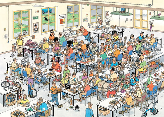 Jan van Haasteren Can We Fix It 1000 Piece Jigsaw Puzzle