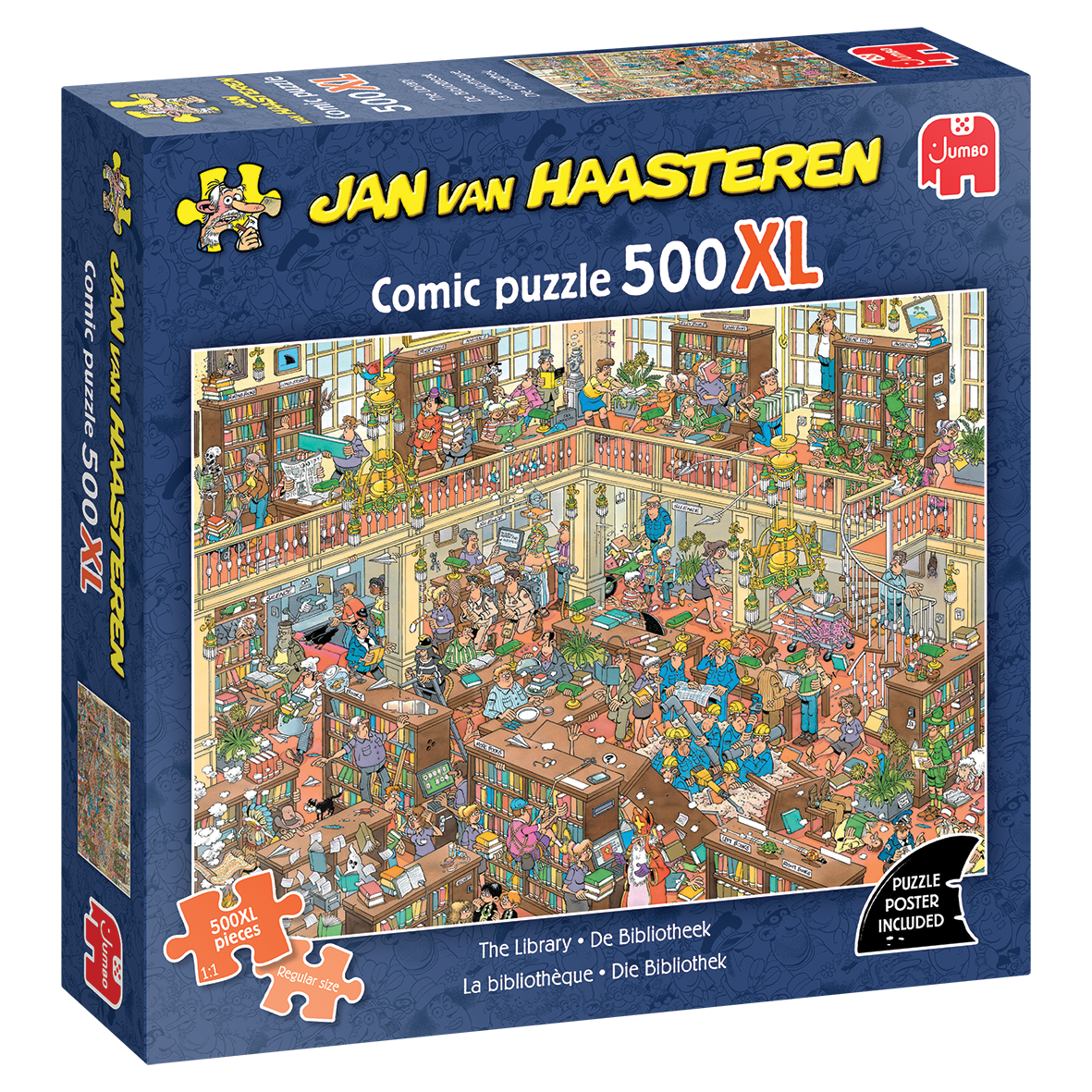 PRE-ORDER Jan van Haasteren The Library 500XL Piece  Jigsaw Puzzle