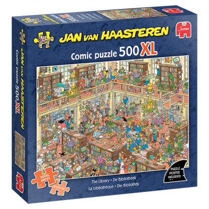 PRE-ORDER Jan van Haasteren The Library 500XL Piece  Jigsaw Puzzle