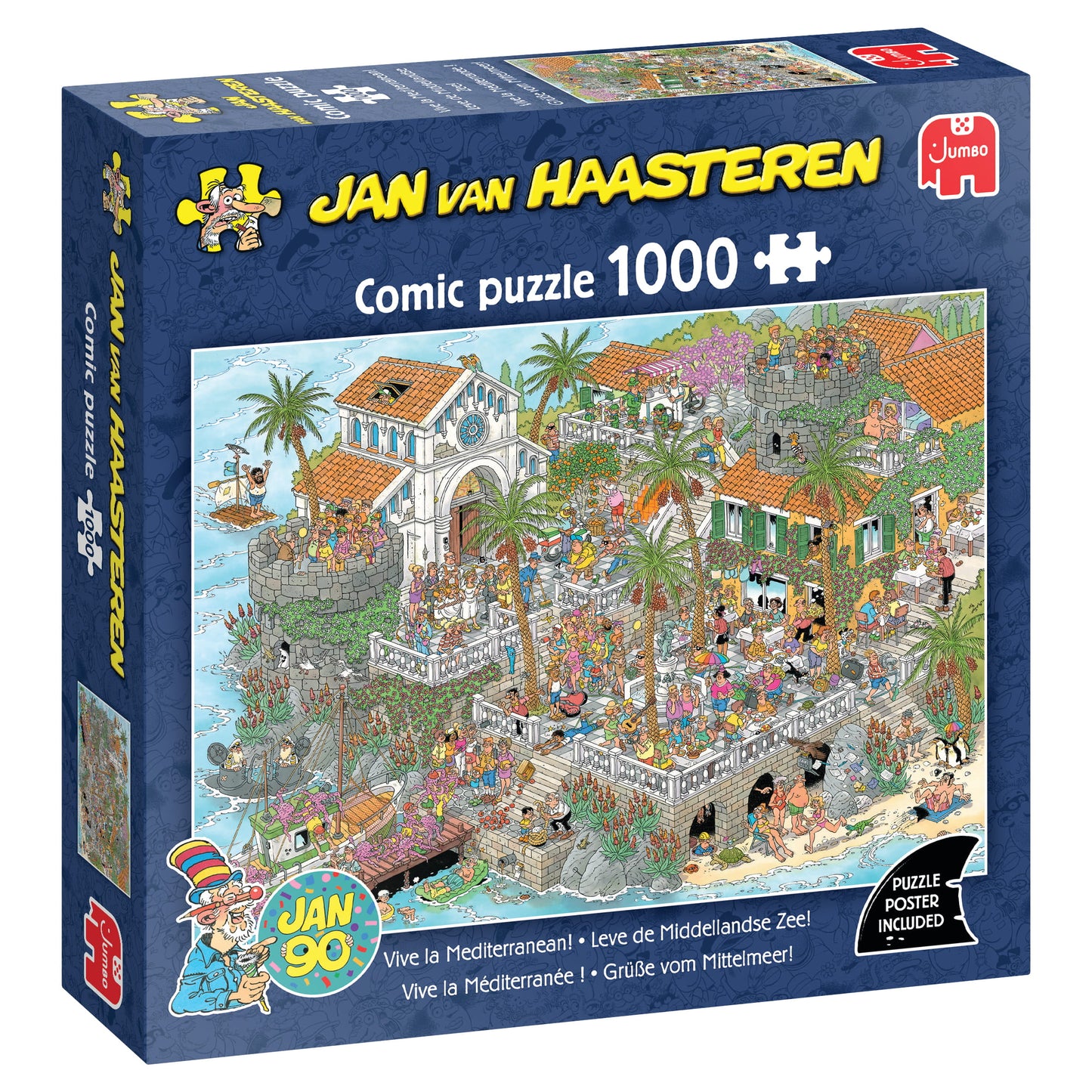 PRE-ORDER Jan Van Haasteren Vive La Mediterranean 1000 Piece Jigsaw Puzzle