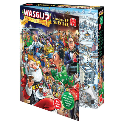 PRE-ORDER Wasgij Advent Calendar Christmas TV Special 24 x 54 Piece Jigsaw Puzzles