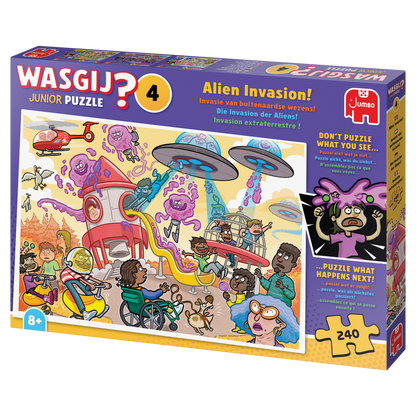 PRE-ORDER Wasgij Junior 4 Alien Invasion 240 Piece Jigsaw Puzzle